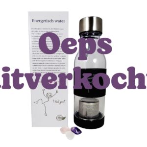 waterfles met edelstenen
