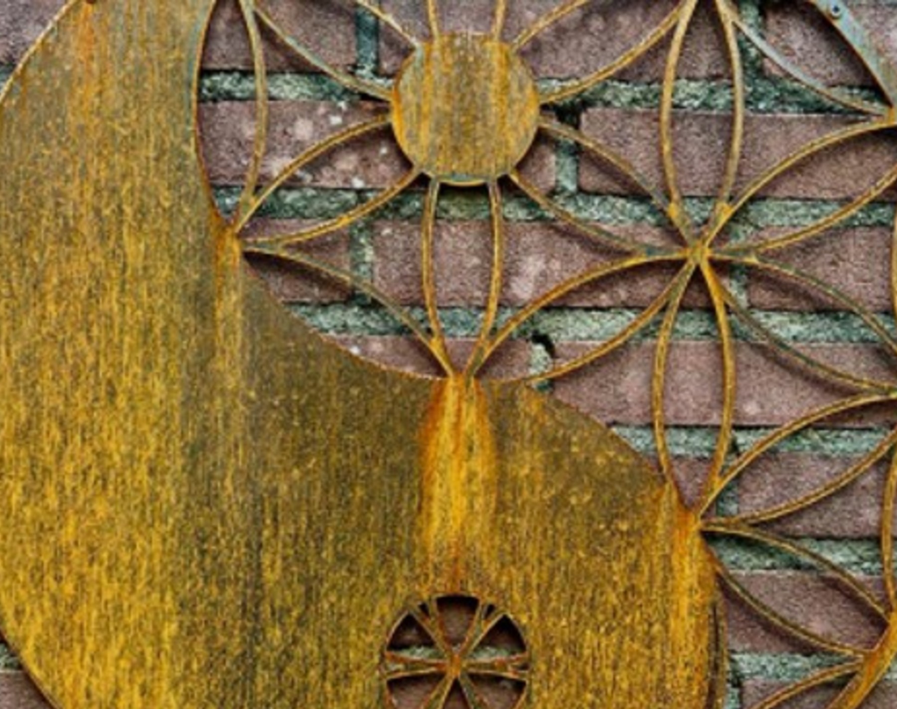 wanddecoratie Cortenstaal