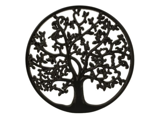Houten levensboom zwart