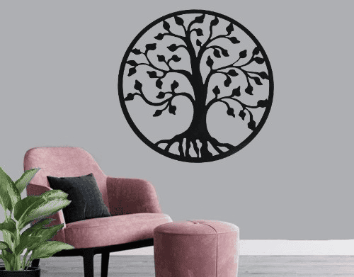 metalen wand decoratie